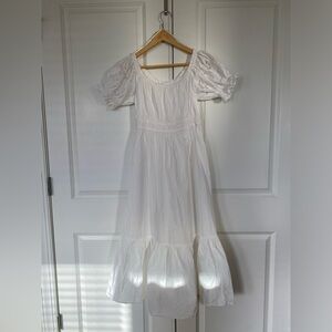 HM cotton dress with puffed sleeves  - NWOT